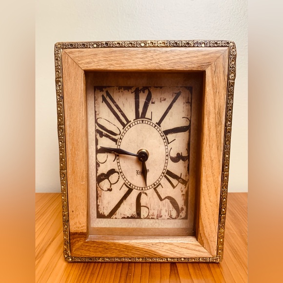 Decorative Wood Ethnic Clock Bombay India - Picture 1 of 8